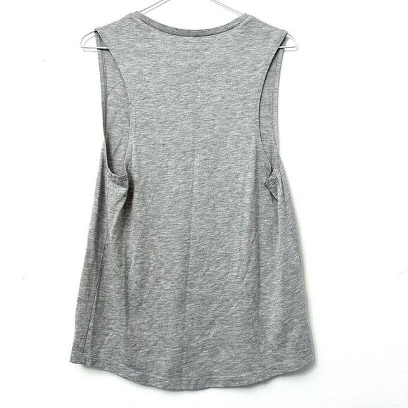 American Gypsy Absofuckinlutely Graphic Gray Tank Top Large - Picture 2 of 3
